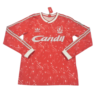 Camisa Liverpool Manga Longa 89/91 - Versão Retrô "Mc Manaman" Nº 7
