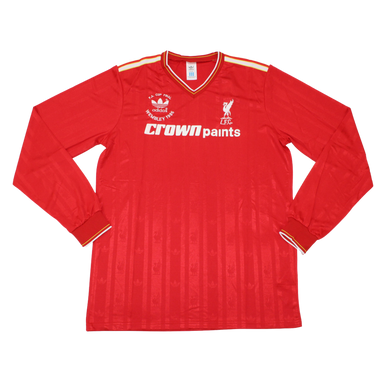 Camisa Liverpool Manga Longa Home 1986 - Versão Retrô