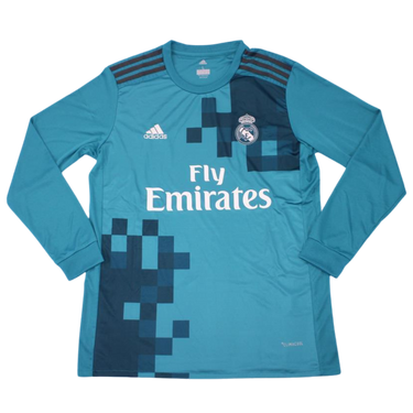 Camisa Real Madrid Manga Longa Away 17/18 - Versão Retrô