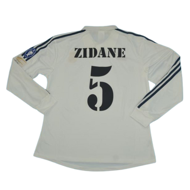 Camisa Real Madrid UCL Final Home 2002 - Versão Retrô "Zidane" Nº 5