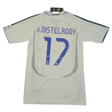 Camisa Real Madrid Home 06/07 - Versão Retrô "v.Nistelrooy" Nº 17