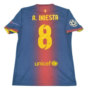 Camisa Barcelona Home 12/13 - Versão Retrô "A.Iniesta" Nº 8
