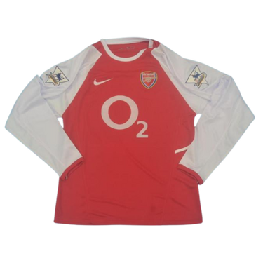 Camisa Arsenal Manga Longa Home 02/04 - Versão Retrô
