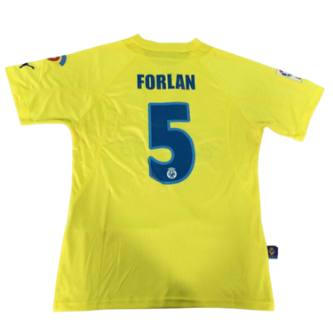 Camisa Villarreal Home 05/06 - Versão Retrô "Forlan" Nº 5