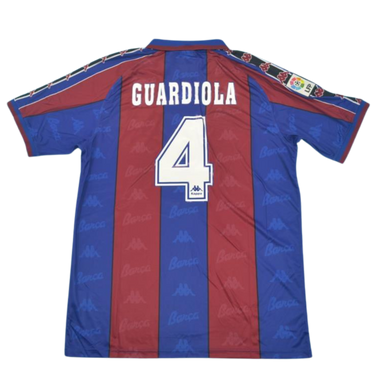Camisa Barcelona Home 96/97 - Versão Retrô "Guardiola" Nº 4
