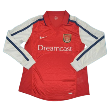 Camisa Arsenal Manga Longa Home 00/02 - Versão Retrô