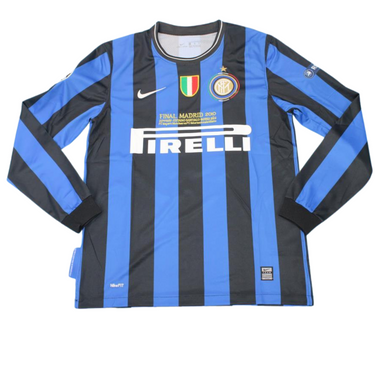 Camisa Inter de Milão Manga Longa 09/10 - Versão Retrô "Zanetti" Nº 4