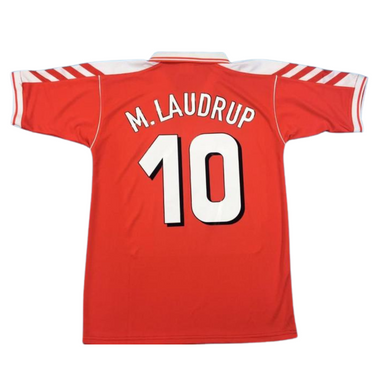 Camisa Dinamarca Home 1988 - Versão Retrô "M.Laudrup" N° 10