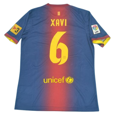 Camisa Barcelona Home 12/13 - Versão Retrô "Xavi" Nº 6