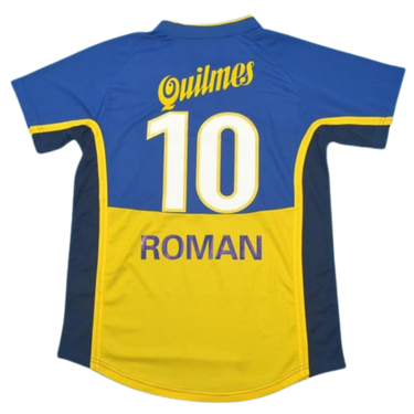 Camisa Boca Juniors Home 2001 - Versão Retrô "Roman" N° 10