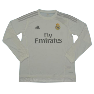 Camisa Real Madrid Manga Longa Home 15/16 - Versão Retrô