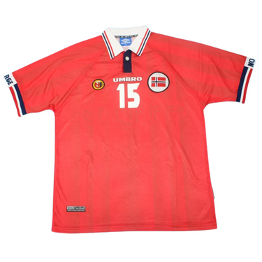 Camisa Noruega Home 98/99 - Versão Retrô "Haaland" N° 15
