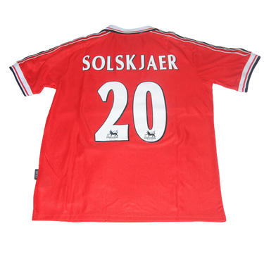 Camisa Manchester United Home 98/99 - Versão Retrô "Solskjaer" Nº 20