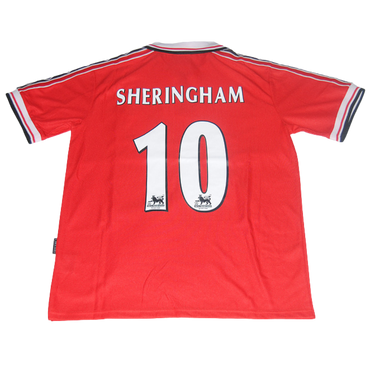 Camisa Manchester United 98/99 - Versão Retrô "Sheringham" Nº 10