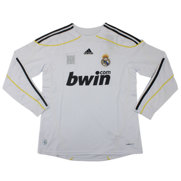 Camisa Real Madrid Manga Longa Home 09/10 - Versão Retrô