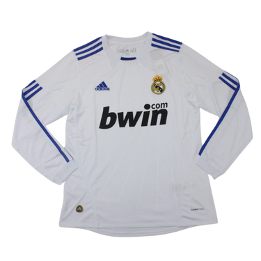 Camisa Real Madrid Manga Longa Home 10/11 - Versão Retrô