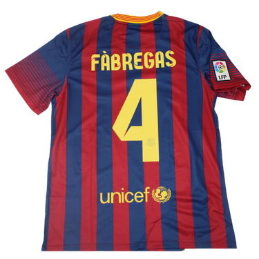 Camisa Barcelona Home 13/14 - Versão Retrô "Fábregas" Nº 4