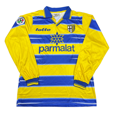 Camisa Parma Calcio Manga Longa 98/99 - Versão Retrô "Crespo" Nº 9