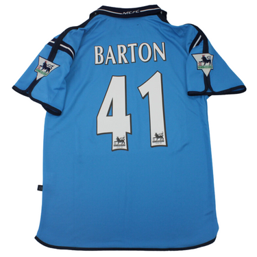Camisa Manchester City Home 02/03 - Versão Retrô "Barton" Nº 41