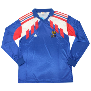 Camisa França Manga Longa Home 90/92 - Versão Retrô