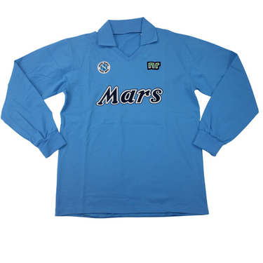 Camisa Napoli Manga Longa Home 88/89 - Versão Retrô