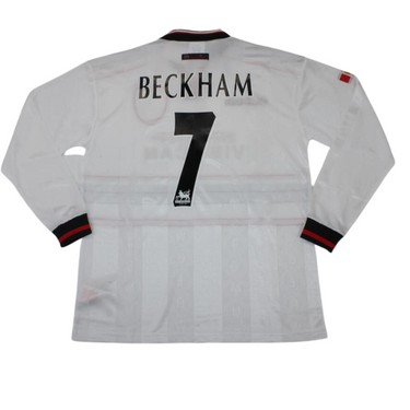 Camisa Manchester United Manga Longa 97/99 - Versão Retrô "Beckham" Nº 7
