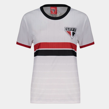 Camiseta Casual SPFC Branca - Feminina