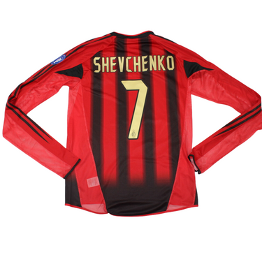 Camisa Milan Manga Longa 04/05 - Versão Retrô "Shevchenko" Nº 7