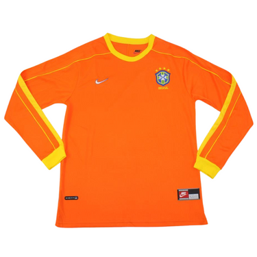 Camisa Brasil Manga Longa 1998 - Versão Retrô