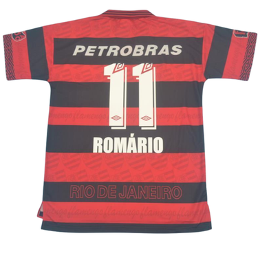 Camisa Flamengo Home 95/96 - Versão Retrô "Romário" Nº 11
