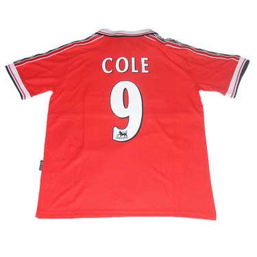 Camisa Manchester United Home 98/99 - Versão Retrô "Cole" Nº 9