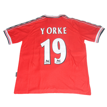 Camisa Manchester United Home 98/99 - Versão Retrô "Yorke" Nº 19
