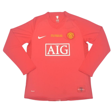 Camisa Manchester United Manga Longa Home 07/08 - Versão Retrô