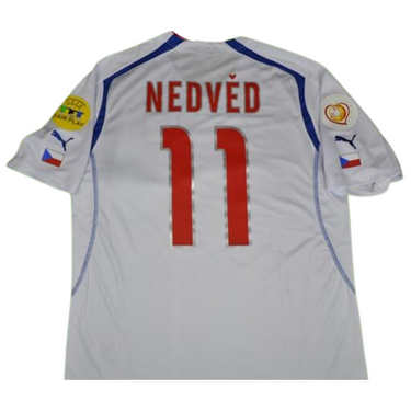 Camisa Retrô Rep Tcheca Away 2004 "Nedved" N°11