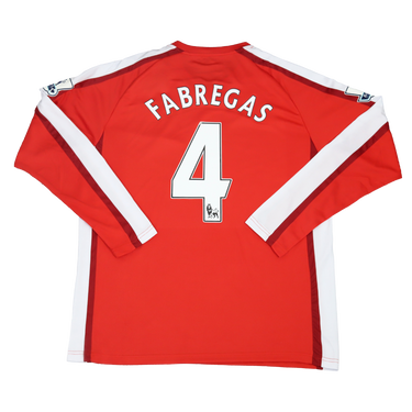 Camisa Arsenal Manga Longa 08/10 - Versão Retrô "Fabregas" Nº 4
