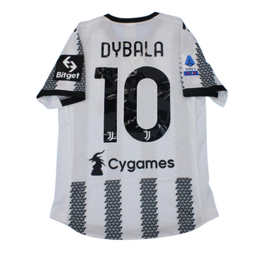 Camisa Retrô Juventus Home Chiellini Last Jogo Versão 22/23 "Dybala" N°.10