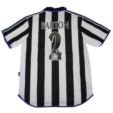 Camisa Newcastle United Home 99/00 - Versão Retrô "Barton" Nº 2
