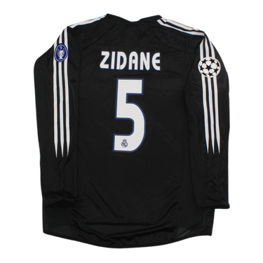 Camisa Real Madrid Manga Longa 04/05 - Versão Retrô "Zidane" Nº 5