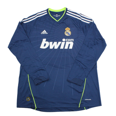 Camisa Real Madrid Manga Longa Away 10/11 - Versão Retrô