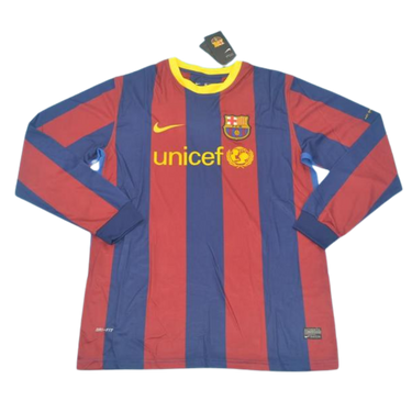 Camisa Barcelona Manga Longa Home 10/11 - Versão Retrô