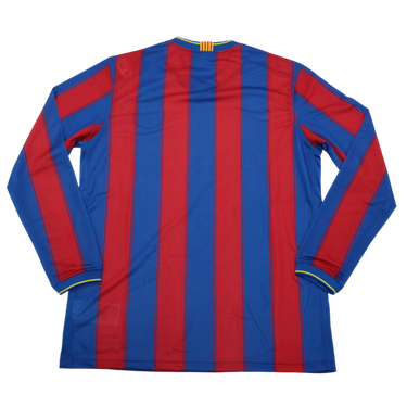 Camisa Barcelona Manga Longa Home 09/10 - Versão Retrô