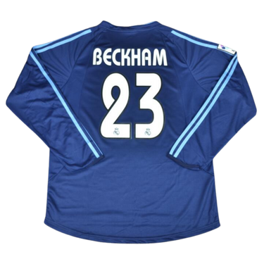 Camisa Real Madrid Manga Longa 03/04 - Versão Retrô "Beckham" Nº 23