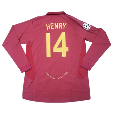 Camisa Arsenal Manga Longa 05/06 - Versão Retrô "Henry" Nº 14