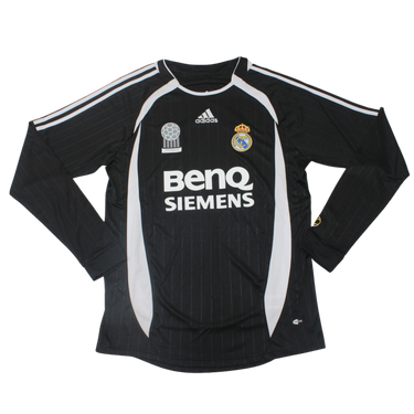 Camisa Real Madrid Manga Longa Away 06/07 - Versão Retrô