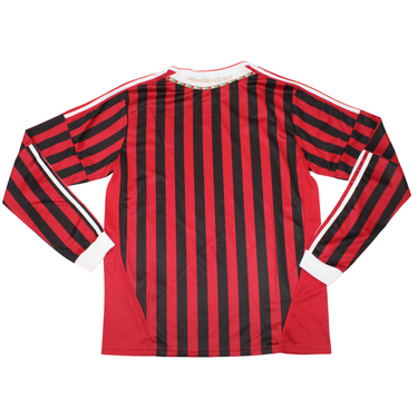 Camisa Milan Manga Longa Home 11/12 - Versão Retrô