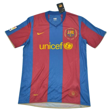 Camisa Barcelona Home 07/08 - Versão Retrô "Messi" Nº 19