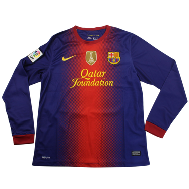 Camisa Barcelona Manga Longa 12/13 - Versão Retrô "Messi" Nº 10