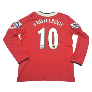 Camisa Manchester United Manga Longa 04/06 - Versão Retrô "V.Nistelrooy" Nº 10