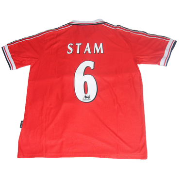 Camisa Manchester United Home 98/99 - Versão Retrô "Stam" Nº 6