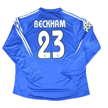 Camisa Real Madrid Manga Longa 04/05 - Versão Retrô "Beckham" Nº 23